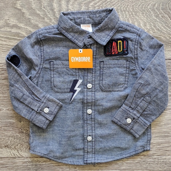 NWT Gymboree Baby Button Down Long-Sleeve - Picture 1 of 3